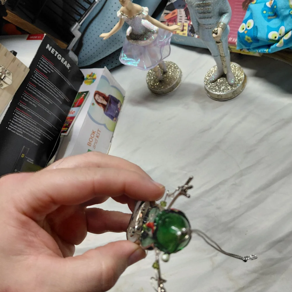 Target Festive Snowman Ornament with Green and Red Accents